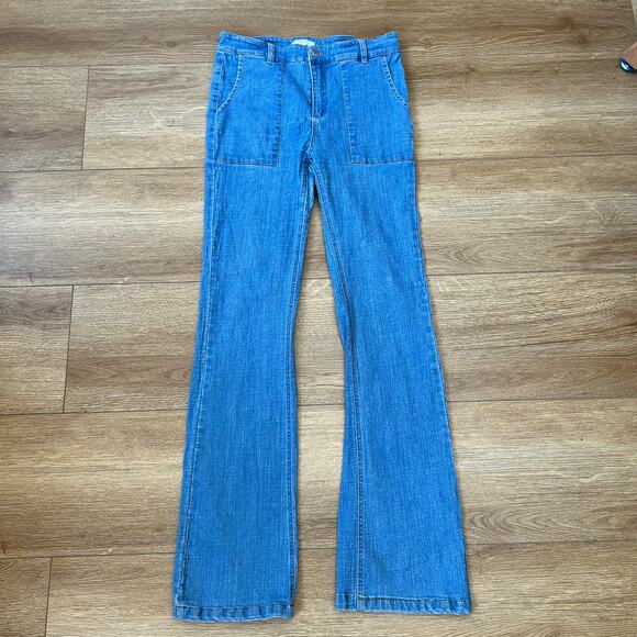 EMORY PARK Blue Jeans Women's Large Patch Pockets - Picture 2 of 7
